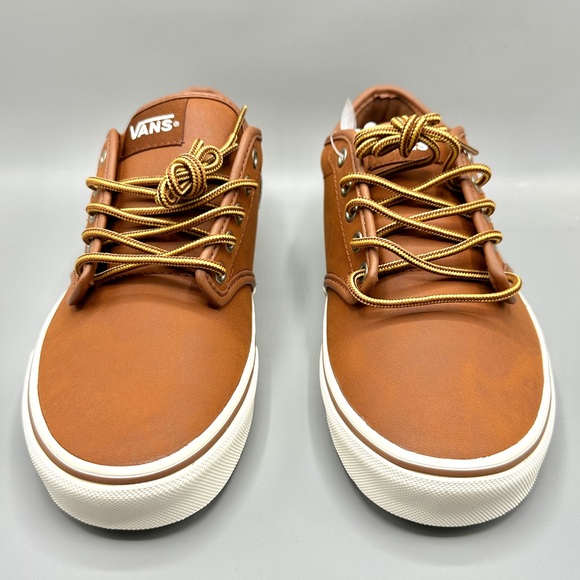 Vans Atwood Leather Brown Marshmallow Men's VN0A327LLYV - Picture 2 of 5